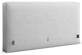 Svetlosivé čalúnené čelo postele 189x100 cm Olivia – Micadoni