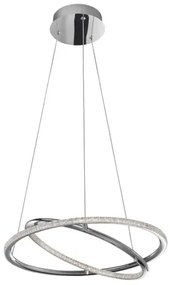 LED luster Livorno 45 Chrome