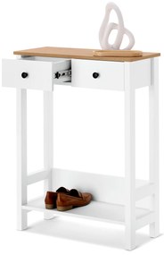 Konzolový stolík s 2 zásuvkami