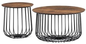 BONTEC Konferenčný stolík 60x60cm, mdf, divoký dub, AF-3007 OAK Farba: Hnedá