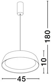 LED stmievateľný čierno-drevený dizajnový luster Sigi