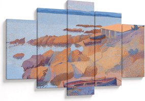 Obraz - Henri Edmond Cross, Calanque des Antibois, reprodukcia (150x105 cm)