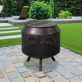 Záhradné bubnové ohnisko s grilom Buschbeck CYCLONE