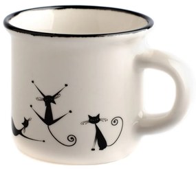 Porcelánový hrnček Hravé mačky 75 ml