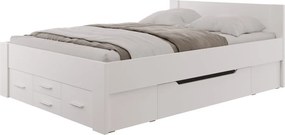 Postel Iwetta 140x200 cm, biela