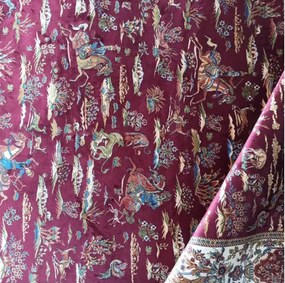Koberec Exkluzívny Qum Silk 10 červený