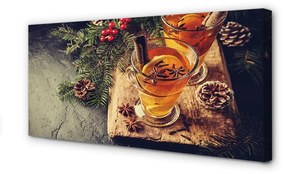 Obraz canvas Zimné čaj klinček 140x70 cm