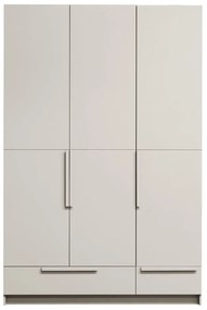 Krémovobiela modulárna skriňa z borovicového dreva 142x215 cm Pure – WOOOD