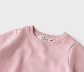 Detské mikiny s počesanou vnútornou stranou, 2 ks, ružové