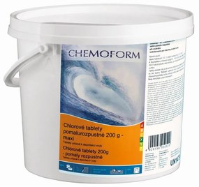 Chlórové tablety s pomalým rozpúšťaním 200 g - maxi - 3 kg