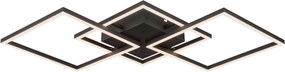 XXXLutz STROPNÉ LED SVIETIDLO, 75,5/37/6 cm Novel - Interiérové svietidlá - 008983001202
