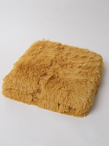 Chlpatá deka 200 × 220 cm – Agnello horčicová