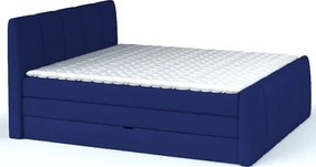 Posteľ boxspring Fresco 180x200 cm, modrá látka