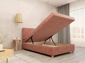 Jednolôžková posteľ 120 cm Picasso II (ružová) (s úl. priestorom a matracom) . Vlastná spoľahlivá doprava až k Vám domov. 1071508