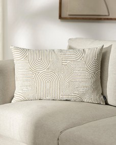 Karin - jednoduchá obliečka, 60x40cm farba produktu béžová látka zapletaná, vzorované