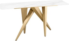 Dizajnová konzola Zephyra 140 cm biela