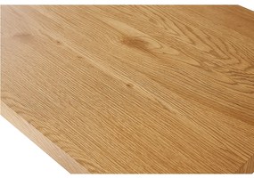 Kondela Jedálenský stôl, dub/čierna, 160x90 cm, MEDITER