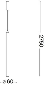 Ideal Lux - LED Luster na lanku ULTRATHIN LED/11,5W/230V CRI 90 mosadz