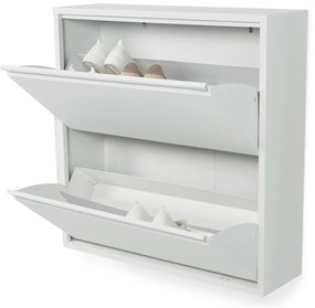 Biela kovová skrinka na topánky Billy – Spinder Design