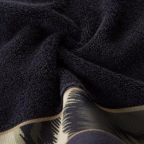 BAVLNENÝ UTERÁK EVA MINGE24 50X90 CM ČIERNA