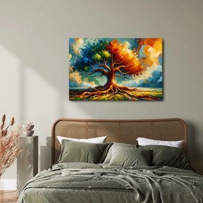 Obraz strom života v farbách jesene