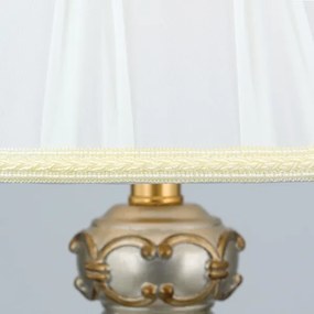 Orion Stl 12-1097/1 - Stojacia lampa TIZIA 1xE27/60W/230V biela/zlatá/patina