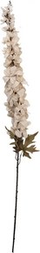 Dekorácia umelá kvetina ostrôžka Delphinium s bielym kvetom - 8*8*124 cm