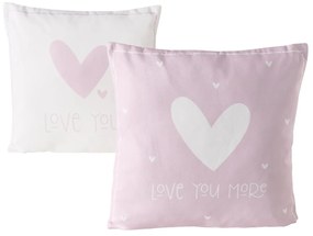 Štvorcový vankúš Lovelyn Variant: Biely