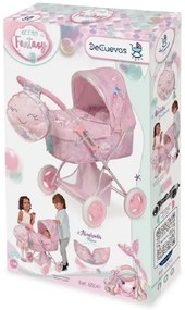 Skladací kočík pre bábiky s batôžkom a doplnkami 60 cm