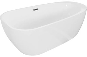 Mexen Giada, voľne stojaca vaňa 170 x 90 cm, biela lesklá, grafitová matná, 52741709000-95