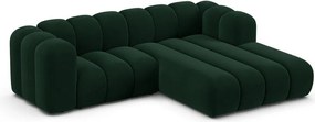 Tmavozelená rohová pohovka (pravý roh) Lupine – Micadoni Home