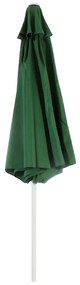 Slnečník N19 Ø 3m sklopný polyester/hliník - zelený