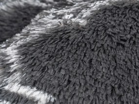 TZ Tmavosivý vzorovaný koberec shaggy Decor Latern Rozmer: 100x150 cm
