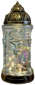Zlatý LED kahanec na hrob Katedrála 35cm