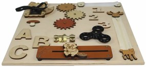 Interaktívna detská tabuľa JESENNÉ LES - 30x30 cm - prírodná