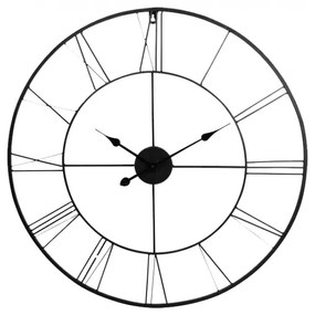 Nástenné kovové hodiny XXL 80cm, KEM46