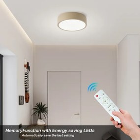 Brilagi -LED Stmievateľné svietidlo POOL LED/18W/230V 3000-6000K 20 cm béžové + diaľkový ovládač