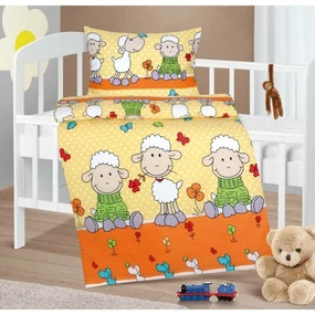 Bellatex Detské krepové obliečky do postieľky 90 x 135 cm, 45 x 60 cm