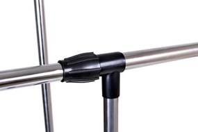 Vešiakový stojan na kolieskach TIMI čierny