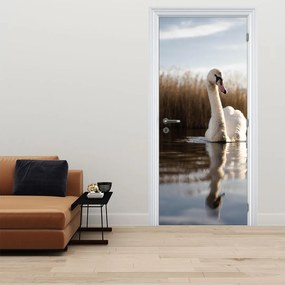 Fototapeta na dvere - Labuť (95x205cm)