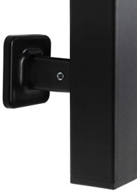 Kúpeľňový rebríkový radiátor s termostatom LARGO 432W/230V, 80,6 cm, IP44, čierny, pravostranný