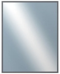 DANTIK - Zrkadlo v rámu, rozmer s rámom 40x50 cm z lišty Hliník platina (7003019)