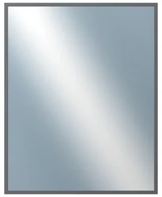 DANTIK - Zrkadlo v rámu, rozmer s rámom 40x50 cm z lišty Hliník platina (7003019)
