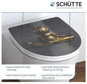 Schütte WC doska so spomaľujúcim mechanizmom (relaxujúca žaba)  (100253145)