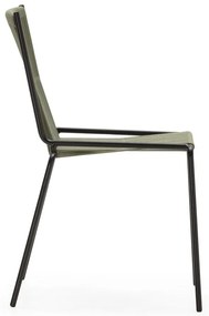 Zelené kovové stohovateľné jedálenské stoličky v súprave 2 ks Emily – Marckeric