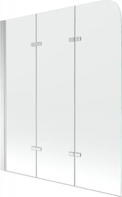 Mexen FELIX, vaňová zástena, 3-krídlová, 120 x 140 cm, číra, 890-120-003-01-00
