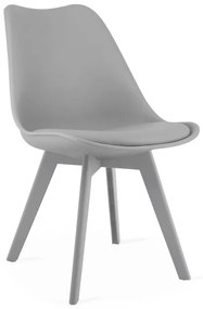 Jedálenská stolička MARK - sivá (sivé nohy)
