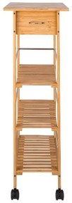Livarno home Bambusový kuchynský vozík  (100390291)