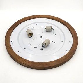 Brilagi - LED Stropné svietidlo BELLADONNA 3xE27/15W/230V pr. 50 cm biela/dub čerešňa