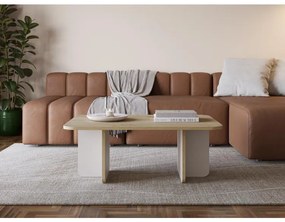 Konferenčný stolík Houseland Hillary 100 cm dub zafírový/pieskovec